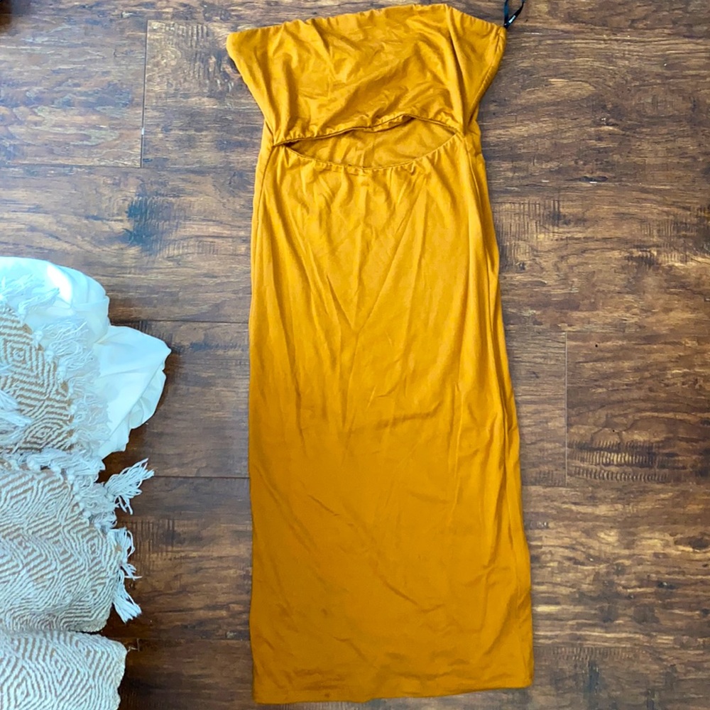 Knit Cut Out Midi Dress